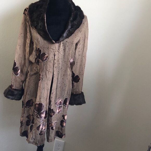 ⭐️Beautiful brown silk blend duster⭐️ - Picture 5 of 6